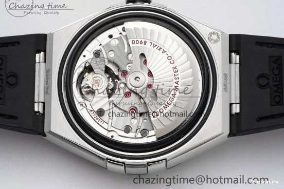 0403 GoAnywhere Constellation Black Ceramic SS 8F 1:1 Best Edition White Textured Dial on Black Gummy Strap A 7803